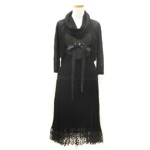 セットアップ ドレス カーディガン ニット レース切替 06C P27607V20061P276