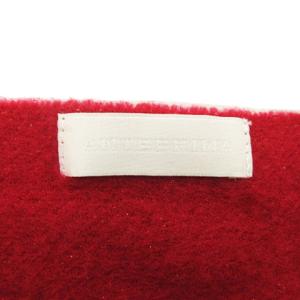 ANTEPRIMA マフラー ストール フリンジ ロゴ刺繍 ラメ ピンク SM0