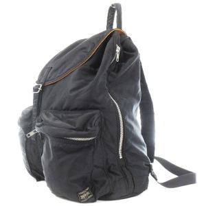 PORTER 吉田カバン タンカー リュックサック バックパック ロゴ ワッペン ワンポイント ブラック