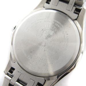 CITIZEN EXCEED 腕時計 光発電エコドライブ ソーラー 電波 EC1120-59B シルバー ブルー