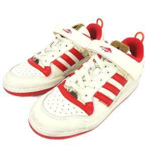 Forum Home Alone スニーカー ローカット ライン ロゴ GZ4378 ホワイト レッド