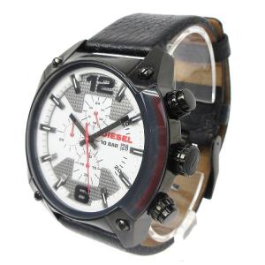 DIESEL OVERFLOW 腕時計 クロノグラフ アナログ クオーツ DZ4278 ブラック