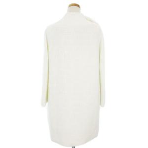 kate spade new york コート ノーカラー ロング ツイード リボン コットン ホワイト 0 SM0