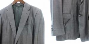 Theory テーラードジャケット ブレザー シングル 2B ウール シルク混 グレー 42 SM0