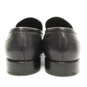 GIVENCHY ビジネスシューズ レザー ローファ ロングノーズ 黒 41 26.5cm 靴 SM0