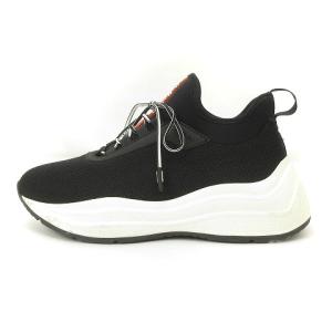 PRADA SPORT アメリカズカップ メッシュ スニーカー ボリュームソール 6425 ブラック ホワイト 36