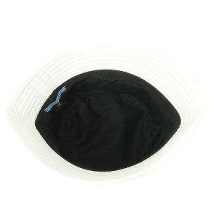 PRADA バケットハット 三角プレート M 白