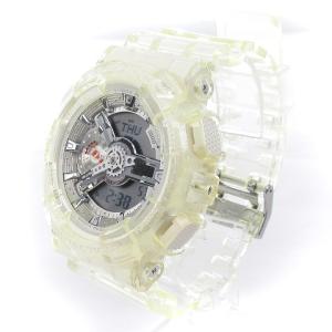 CASIO G-SHOCK 腕時計 アナデジ クオーツ スケルトン ラウンド GA-110CR クリア