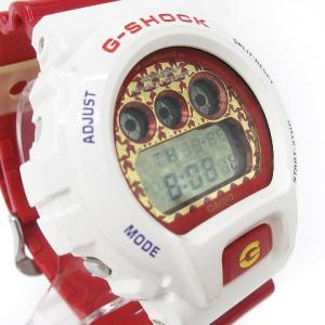 CASIO G-SHOCK クレイジーカラーズ 腕時計 デジタル クオーツ 星柄文字盤 DW-6900SC ホワイト レッド