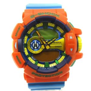 CASIO G-SHOCK Hyper Colors 腕時計 アナデジ GA-400-4AJF オレンジ 青 