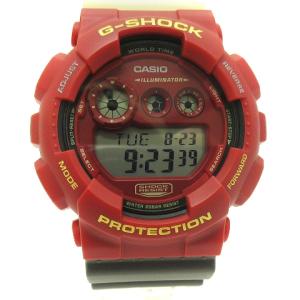 CASIO G-SHOCK ノーコンプライ マーロック 腕時計 デジタル GD-120NC 赤 レッド グレー アイボリー ウォッチ SM0