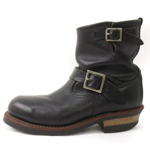 RED WING ショートエンジニアブーツ ワーク レザー ベルト 8182 ブラック 7 1