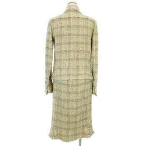 CHANEL 05P スプリングコレクション セットアップ スーツ  ワンピース ひざ丈 ノースリーブ ツイード ココマークボタン