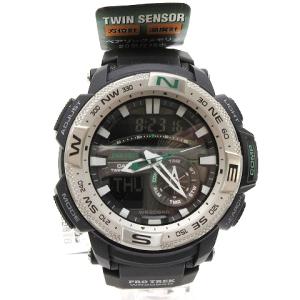 CASIO タグ付き PROTREK 腕時計 アナデジ クオーツ PRG-280 文字盤黒 ブラック