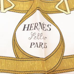HERMES Eperond'Or 黄金の拍車 カレ90 ペリエ スカーフ 大判 プリント ボルドー