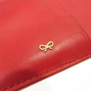 ANYA HINDMARCH カードケース 小銭入れ コインケース ハート レザー レッド SM0