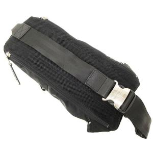 MASTERPIECE Density スリングバッグ ボディバッグ ナイロン レザー スエード 01357 ブラック