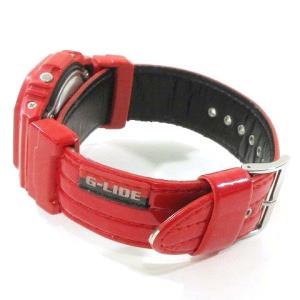 CASIO G-SHOCK G-LIDE 腕時計 GLS-5600L クオーツ デジタル パテントレザーバンド レッド