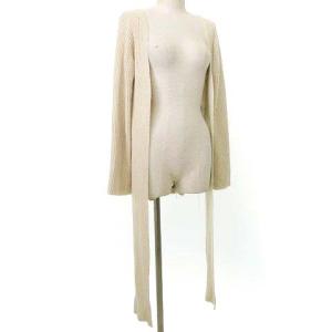 kei shirahata 2点セット ニット ボレロ  ロンパース リブ セーター F ライトベージュ SM0