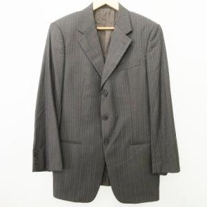 ARMANI COLLEZIONI シングル スーツ セットアップ ストライプ 3B ジャケット スラックス フォーマル イタリア製