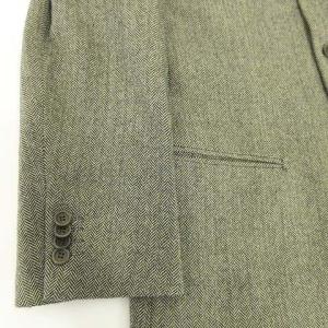 ARMANI COLLEZIONI テーラードジャケット 3B シングル ウール ヘリンボーン 50R グレー
