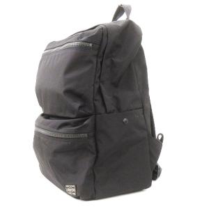 PORTER 吉田かばん 美品 リュックサック ジョイン ナイロン ロゴ ワッペン ワンポイント ブラック SM0