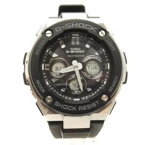 CASIO G-SHOCK G-STEEL 腕時計 ソーラー タフ 電波 アナデジ GST-W300-1AJF ブラック ウォッチ SM0
