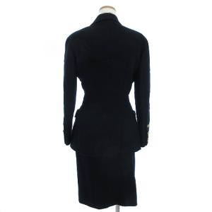 CHANEL ヴィンテージ セットアップ スーツ ジャケット タイトスカート ココマーク 金ボタン 紺