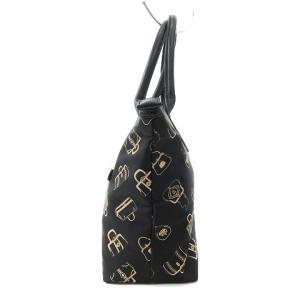 ROBERTA DI CAMERINO トートバッグ ナイロン カバン柄 黒