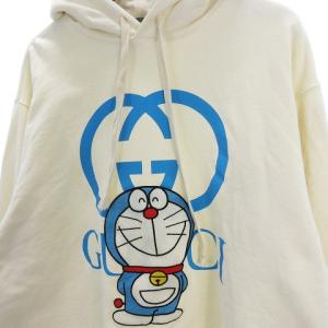 GUCCI 646953 21SS DORAEMON スウェットパーカー M アイボリー
