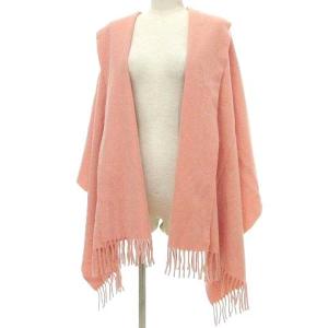 Acne Studios ストール マフラー ショール 大判 フリンジ ウール 無地 イタリア製 ピンク