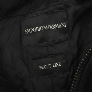 EMPORIO ARMANI MATT KINE ブルゾン ジャケット 中綿 ジップアップ 長袖 スタンドカラー ブラック