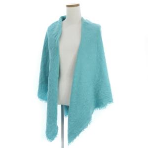 M74024 ストール シルク モノグラム ジャカード 水色