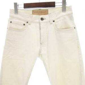 DOLCE&GABBANA DENIM デニムパンツ ストレッチ オフホワイト 白系 44 SM0