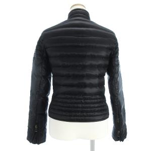 POLO RALPH LAUREN ダウンジャケット ダブル ライダース風 無地 ナイロン ブラック