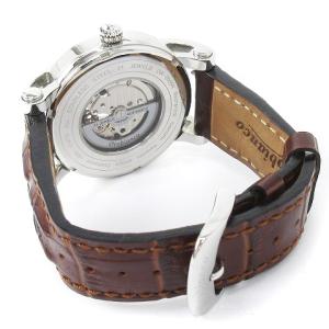 Orobianco NOBILE タイムオラ 腕時計 自動巻き 裏スケ OR-0005N シルバー ブラウン系 ウォッチ SM0