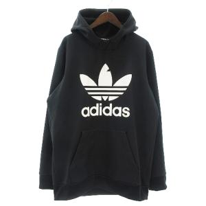 TEAM TECH HOODIE パーカー プルオーバー 裏起毛 トレフォイルロゴ ダークグレー