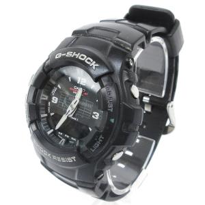 CASIO G-SHOCK 腕時計 G-100 クオーツ アナデジ ラウンドフェイス ブラック