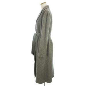 POLO RALPH LAUREN ロングガウンコート 長袖 ヘリンボーン ベルト付き 211614400001 グレー 0 SM0