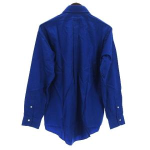 Brooks Brothers ドレス シャツ 長袖 無地 コットン 青 ブルー HY SM0