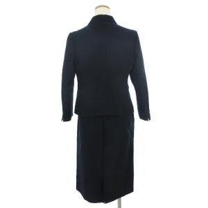 Paul Stuart 美品 スリーピース スーツ テーラードジャケット シングル 3B シャツ 半袖 タイトスカート ひざ丈 シアサッカー ベルト付き