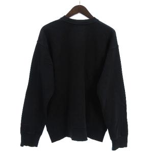 Nudie Jeans LUKAS NJCO CIRCLE スウェット トレーナー 裏毛 ワンポイント コットン 黒 ブラック S SM0