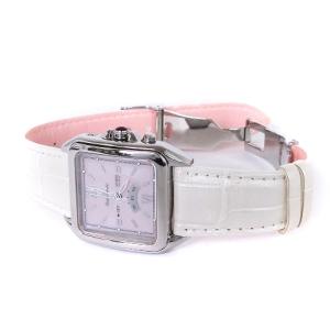 CITIZEN xC クロスシー 腕時計 アナログ エコドライブ H330-T008666 ピンク文字盤 ホワイト シルバーカラー ウォッチ