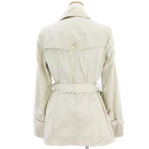 23区 トレンチコート ショート丈 ベルト ナイロン混 ベージュ 40 SM0