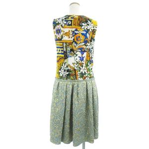 DOLCE&GABBANA ワンピース シルク混 花柄 38 マルチカラー