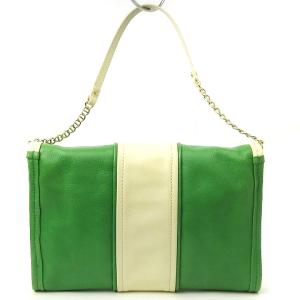 kate spade new york トートバッグ クラッチ チェーン ターンロック レザー PXRU0949 緑 グリーン 鞄 SM0