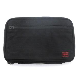 吉田カバン ソニーストア コラボ ドキュメントケース クラッチバッグ ロゴ 刺繍 黒 ブラック 鞄 SM0