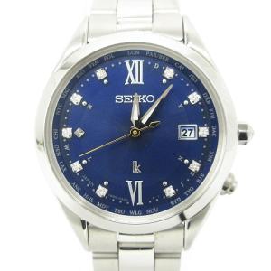 1B35-0AA0 ルキア レディダイヤ 腕時計 アナログ 電波 デイト シルバー