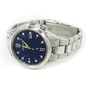 SEIKO 1B35-0AA0 ルキア レディダイヤ 腕時計 アナログ 電波 デイト シルバー