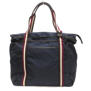 Orobianco ナイロン×レザーバッグ トート ビジネス 紺 ネイビー SM0